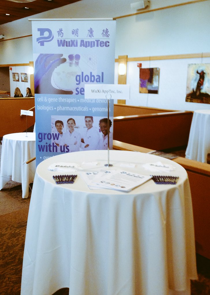 xjenroyalx's tweet photo. Come visit @WuXi_AppTec @ the Multi-ethnic career development conference at University of Delaware #udmecc https://t.co/IFja248JY9