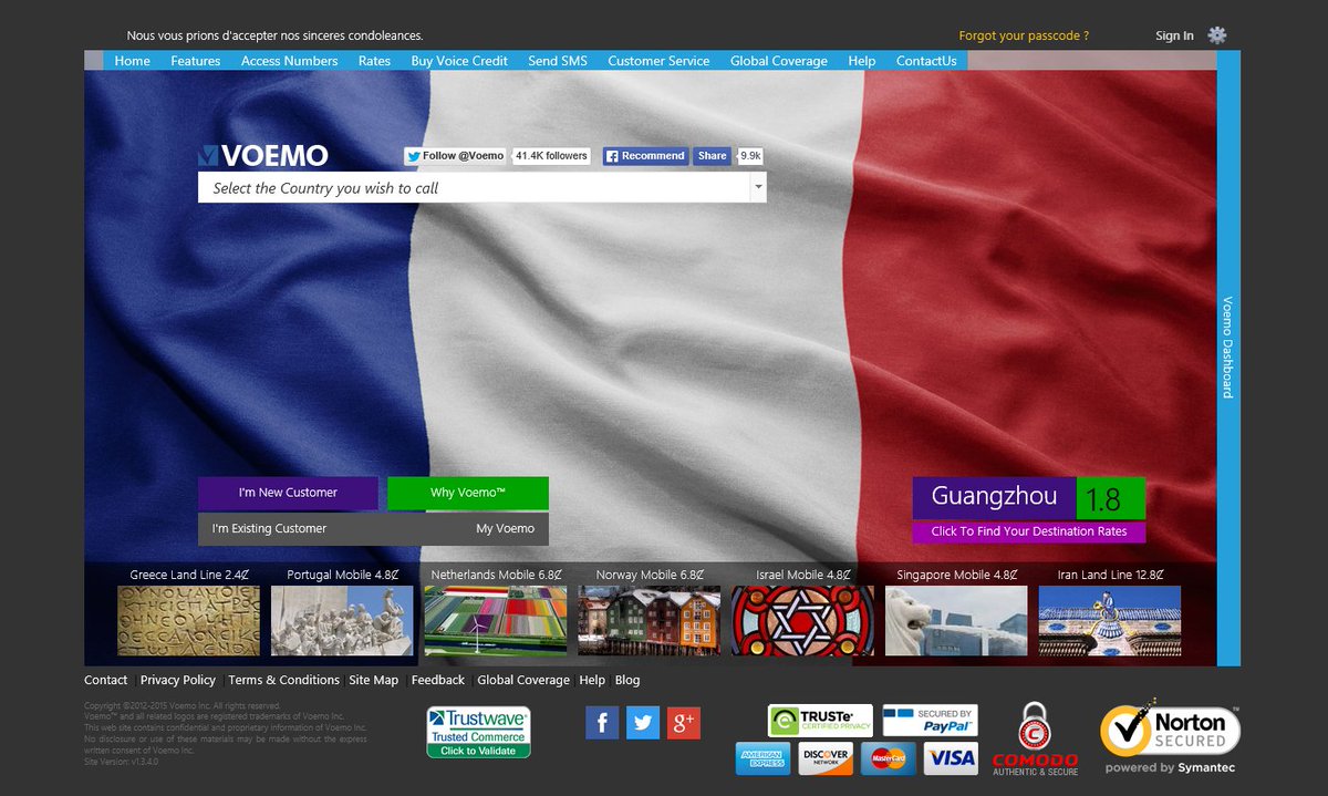 Voemo's tweet image. Nous vous prions d'accepter nos sinceres condoleances.