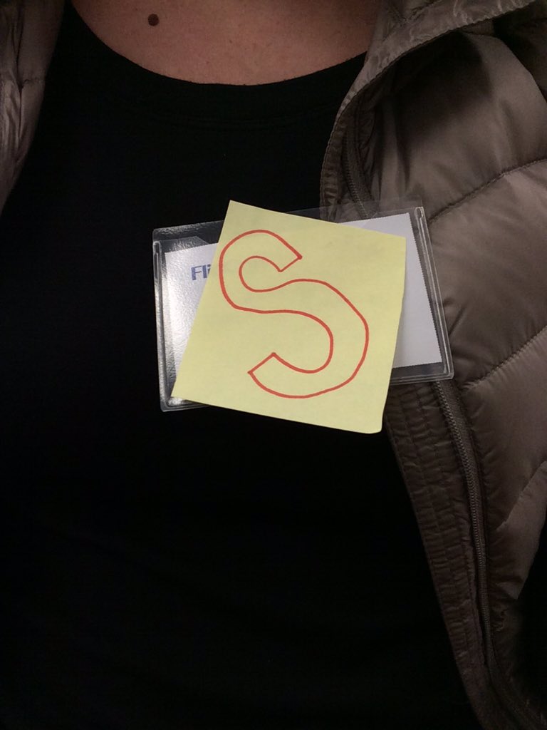 JBlackEdTech's tweet photo. We have S on our chest because we are all SUPER teachers in Olathe! @opsedtech  @FlipConKS https://t.co/zlhewlOPtG