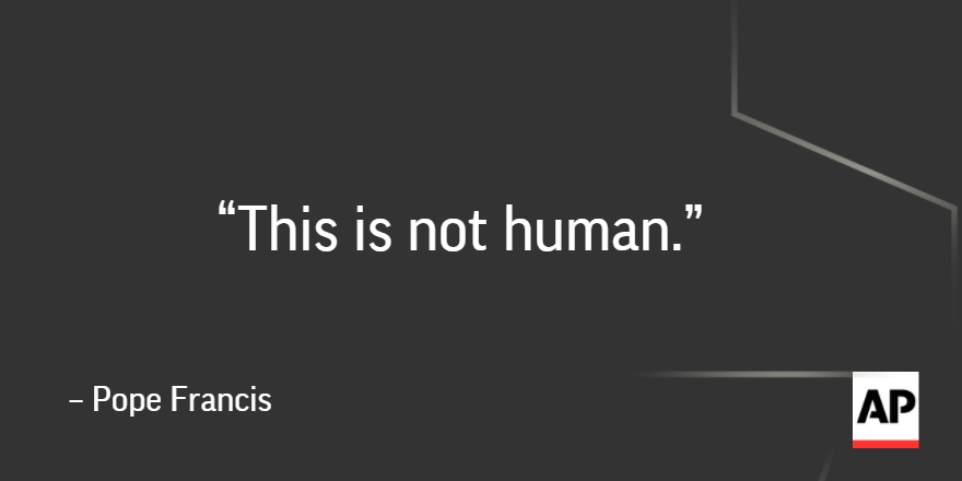 AP's tweet photo. World leaders react to the deadliest violence to strike France since World War II: https://t.co/yqerUECGs4 https://t.co/idWMaOAmXc