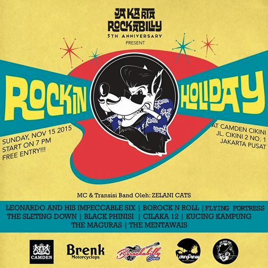 Buat yang lagi di Jakarta. Jangan lupa ya, besok di @camdenjkt Cikini, 5th Anniversary @jkt_rockabilly