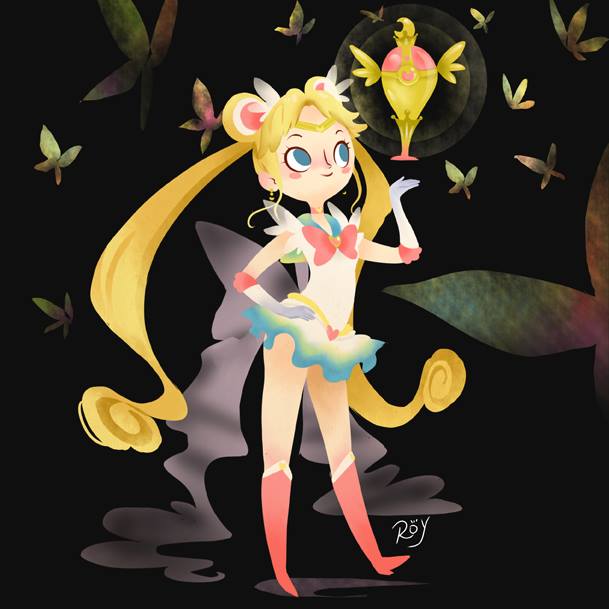 MilkshakeMx's tweet photo. Me encontré con estas lindas y súper geniales ilustraciones de las Sailor Scout del artista chileno #RoyFish <3 https://t.co/dynCqE6xwX