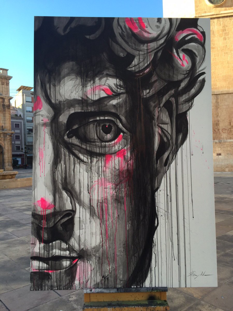 Impresionante obra de <a href="/Art_maseda/">Marco Maseda</a>  pintada en directo hoy en #castellon.