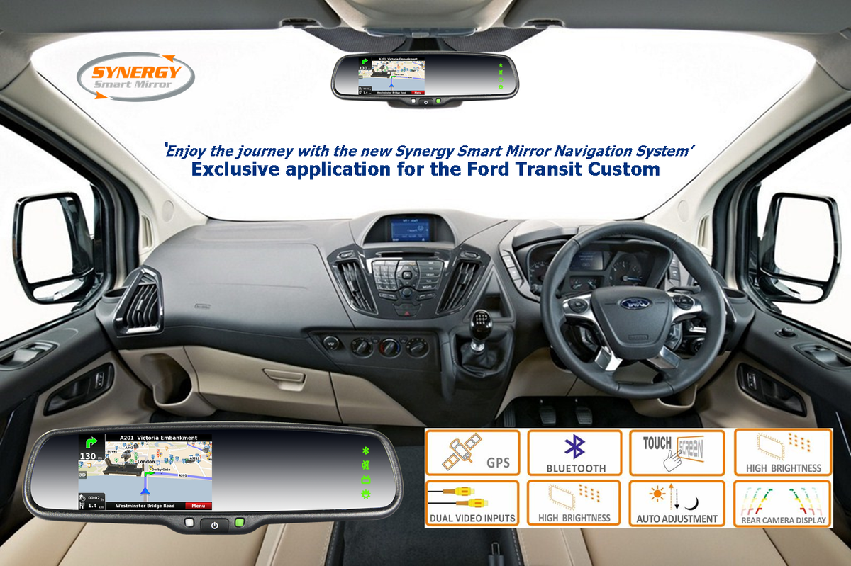 SynergyAE's tweet image. Are you looking for a professionally installed, integrated Satellite Navigation System in your #Ford Transit Custom?