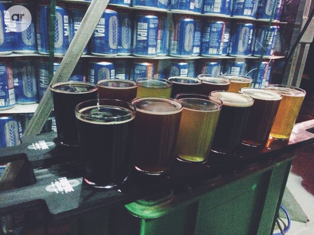 adventrunning's tweet photo. Happy Birthday @fourpurebrewing! Awesome evening with @ATJbeer  @OGBeerMag alternative history of beer #craftbeer https://t.co/eny6uf4U04