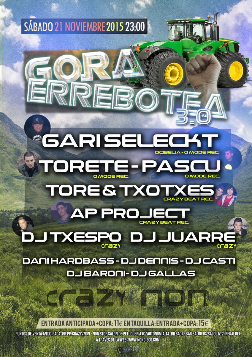 Dj_Txespo's tweet photo. RECUERDA 21 DE NOVIEMBRE GORA ERREBOTEA 3.0 !!! CARTELAZO !!! https://t.co/eAMSo6Z144