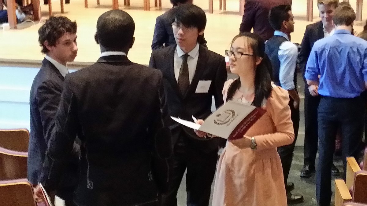 MeiselJonathan's tweet photo. Grace Song &amp;Lewis Lu conferring with Model UN delegates today at Bard College Conference. @sksfaculty https://t.co/YKqVHklBgy