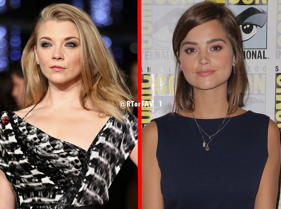RTorFAV_1's tweet photo. REQUESTED 
RT for Natalie Dormer
LIKE for Jenna Coleman https://t.co/n0l6Im1uQe