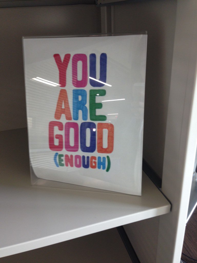 VCruzTherapy's tweet photo. A reminder for your day. Yes, you are. #perfectionism #selfcompassion #acceptance #dbt #austin #psychotherapy https://t.co/237D5082dc