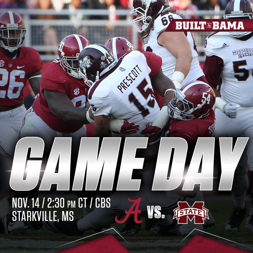 Alabama Football On Twitter Its Gameday Alabama Set To