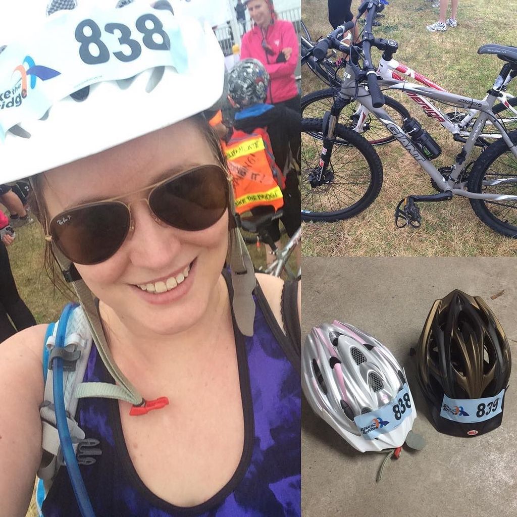 sjcnz's tweet photo. First crossing done. One to go. #bikethebridge #bikems #sjfightsms #multiplesclerosis #bikethebridgenz https://t.co/zAVp7ach3K