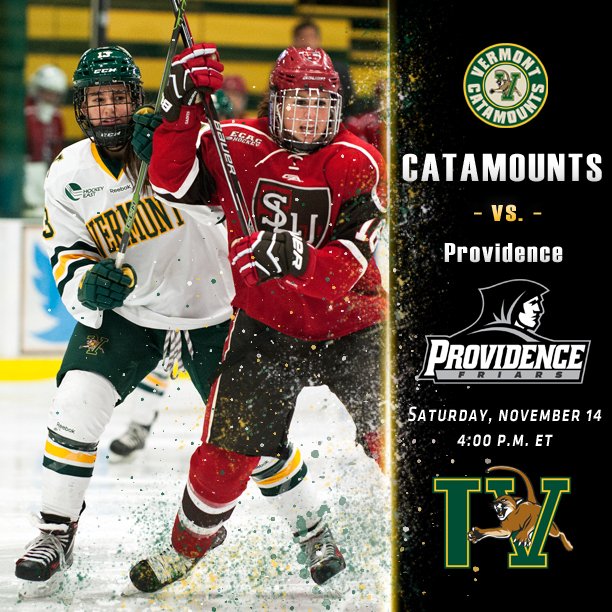 UVMwhockey's tweet photo. #VCats &amp; @GinaRepaci host @PCWHockey at 4 p.m. as the teams close out their season series. https://t.co/4rGBffohoY