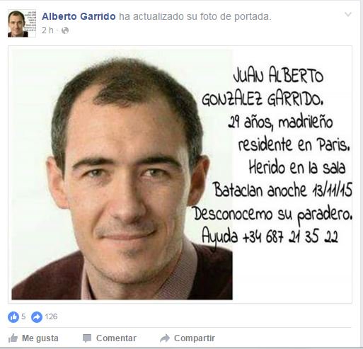 granadadigital's tweet photo. Ultima hora | Fallece el español herido en los atentados de París https://t.co/x3XswSDRn2 https://t.co/VNpPfN5l0p