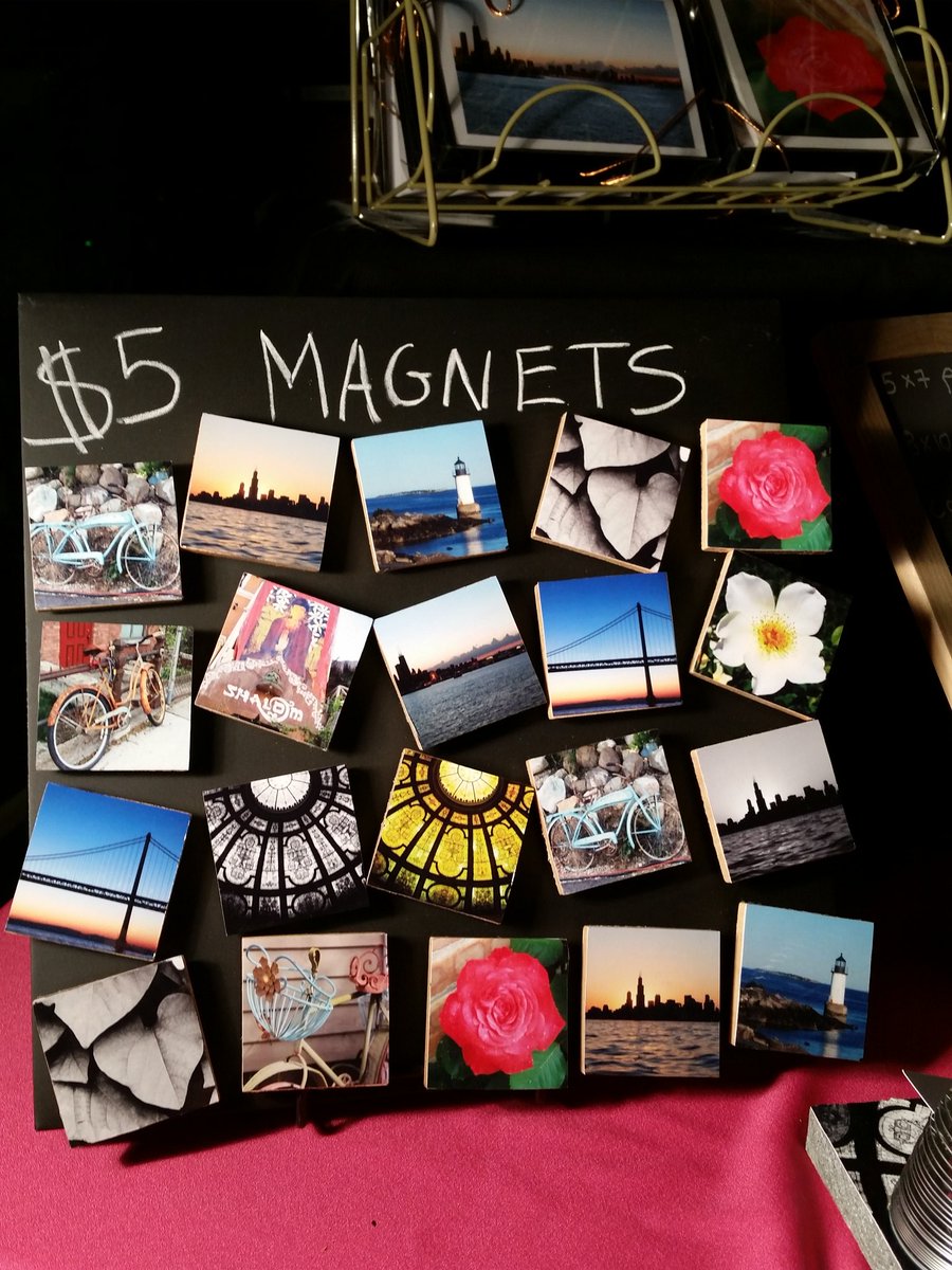 New magnetic merchandise this year! Stop by @theemptybottle @handmadechicago  from 12-4pm today! #artfair #PHOTOS