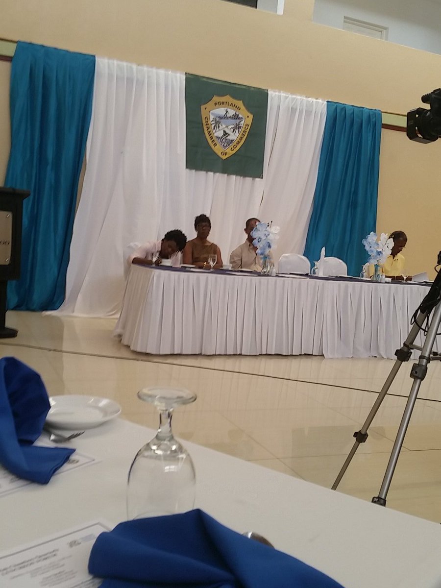 PortAntonioJA's tweet photo. Portland and Jamaica Chamber of Commerce quarterly luncheon is in session. #PortAntonio #work #takingcareofbusiness https://t.co/bv18yiPcAl
