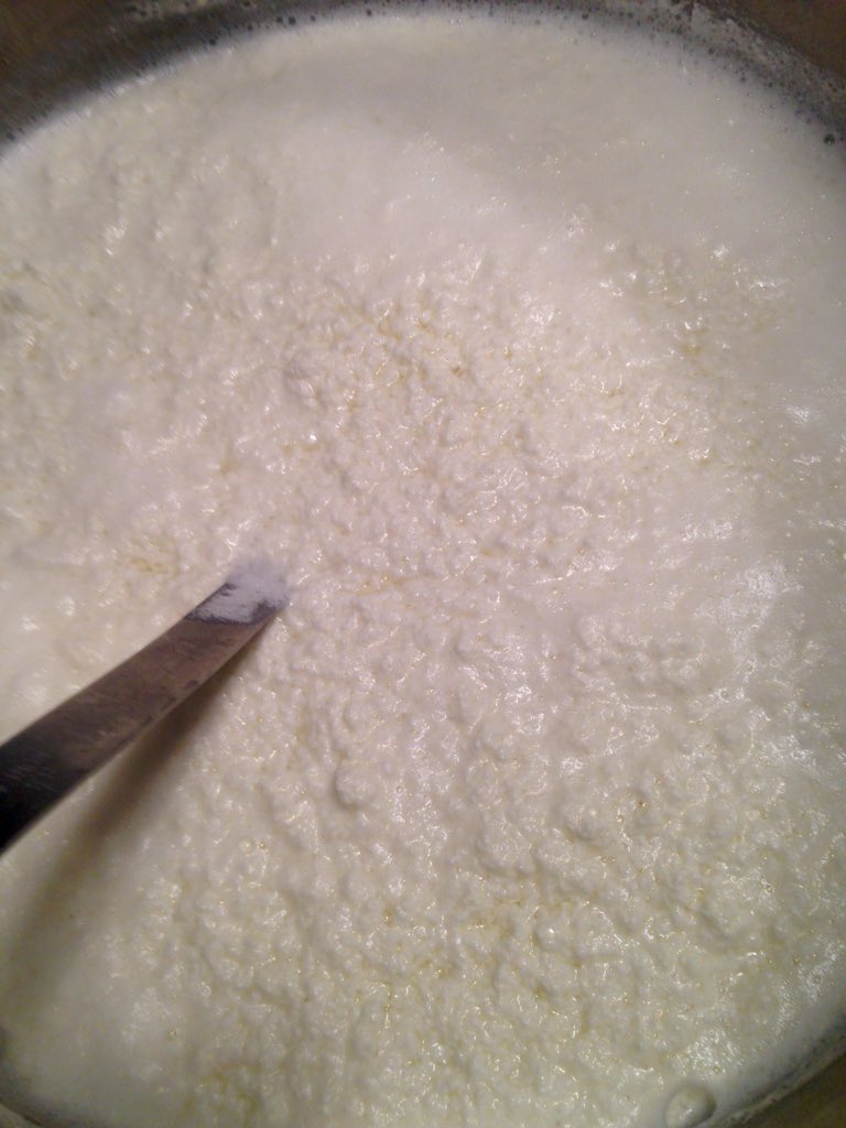 Vera's Housemade Ricotta! This is what we use for our sausage pizza.