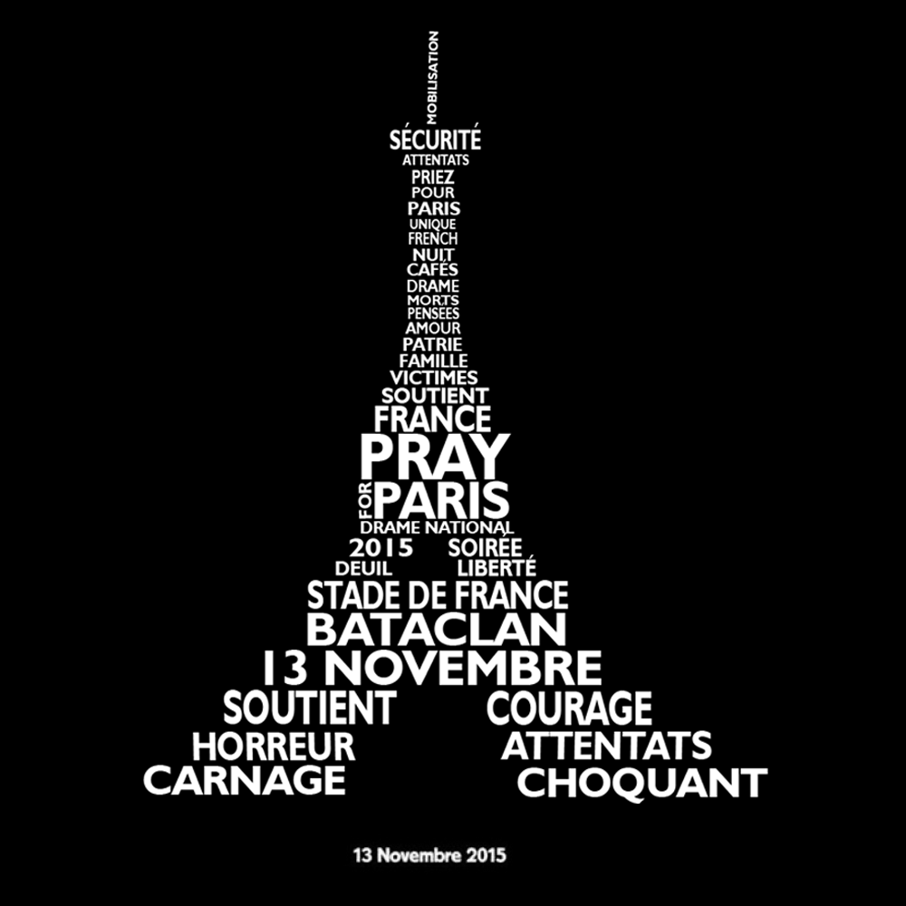 RealityDesignYT's tweet photo. Hommage aux victimes, et une énorme pensée à leurs familles. #Pray4Paris #PrayForParis #ParisAttacks #MessageDePaix https://t.co/hCbd7HU7rF