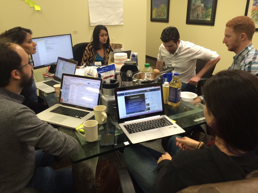 I wonder what this team is cooking up? #GSB2015 find out tomorrow at Demo Day! Tix: bit.ly/swfoodtech
