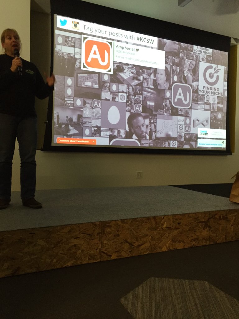 kcsw's tweet photo. #SpotMe, Risa sharing where they need help with structuring their business side &amp; how to get messaging to ppl. #kCSW https://t.co/4ym1udMTgL