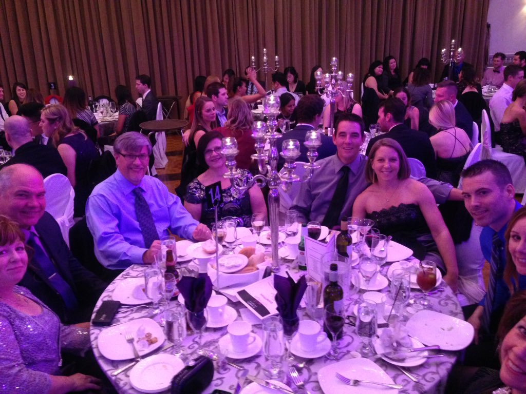 StJoesHamilton's tweet photo. St. Joe's staff enjoying themselves at the #SN2015 holiday party https://t.co/VLn5pRmAmN