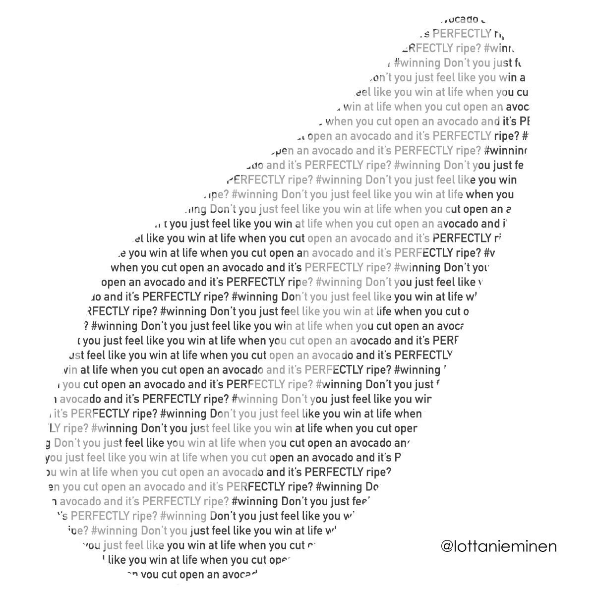 ekmanzer's tweet photo. #des493 #typeoftheweek #perfectavocado @gillianharvey https://t.co/GEEOu1wvHT
