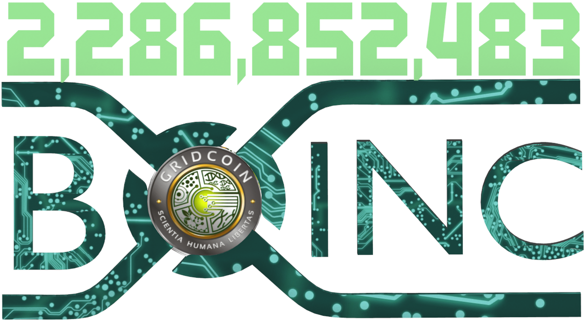 GridcoinNetwork's tweet photo. Another Record Day for #Gridcoin -> 2,286,852,483 #Boinc credits today! https://t.co/8ExDF2YkUv #Tech #Science https://t.co/6MvZeOlFcn