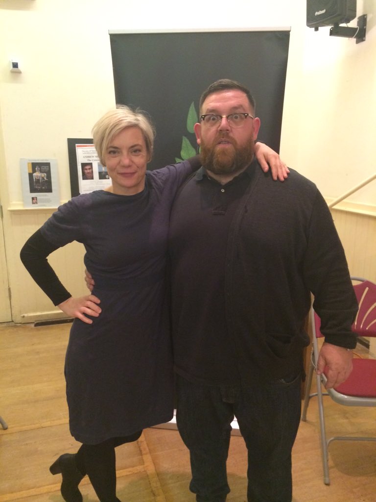 CWBookshop's tweet photo. Thanks to this amazing duo for a really fab night! @nickjfrost @mirandasawyer https://t.co/ON3J8jhmB2