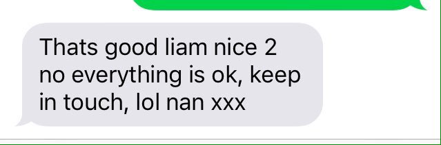 xrpaldia1's tweet photo. My grandmother thinks lol stands for lots of love. Oh Jesus, give me strength. https://t.co/aoile3o8W4