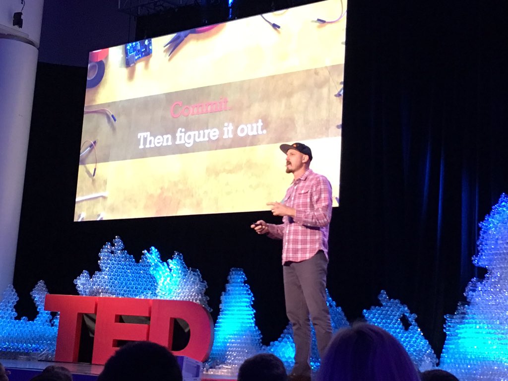 ashleykolaya's tweet image. &quot;Commit. Then figure it out&quot; 3D prosthetics lab inventor @MickEbeling @NotImpossible #findone #helpmany #TEDYouth