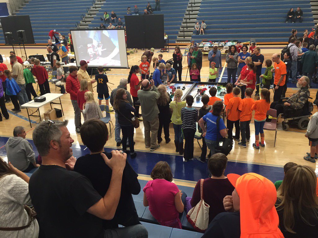 FCcityguy's tweet photo. Fort Collins Lego Robotics competition.   These kids are serious !  #FortCollins #FoCoEvents https://t.co/SgYyxRJFL2