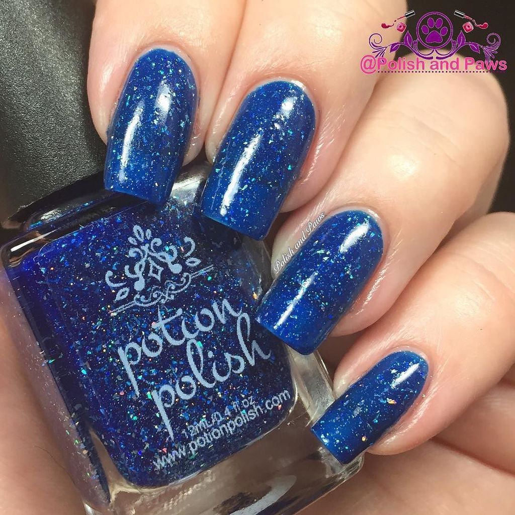 polishnpaws's tweet photo. October Midnight by @potionpolish. Blue jelly base with holographic sparkle and glass like… https://t.co/ew4sWoSKwa https://t.co/7ToD2rv9j4
