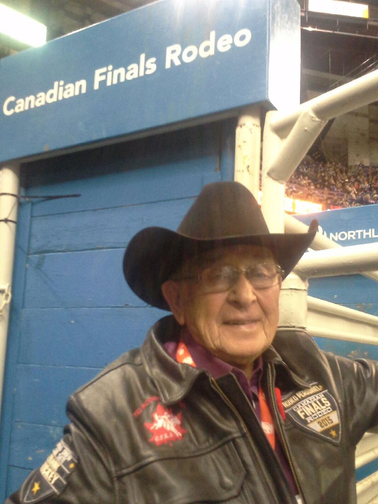 Ponoka 🇨🇦 Rodeo Hall of Famer Frank Mickey hasn't missed a single <a href="/cfredmonton/">#CFR</a> #CFR42 is his 12th year volunteer'n