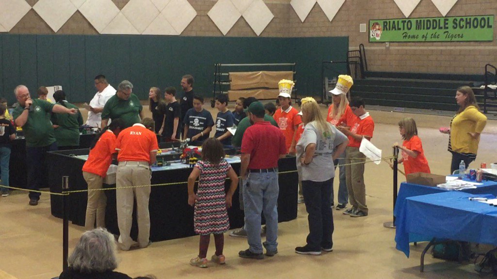 Are you ready to rumble?!!? <a href="/firstlegoleague/">FIRST LEGO League</a> <a href="/RialtoUSD/">Rialto Unified School District</a> #stemeducation #stem Go Grizzlies!