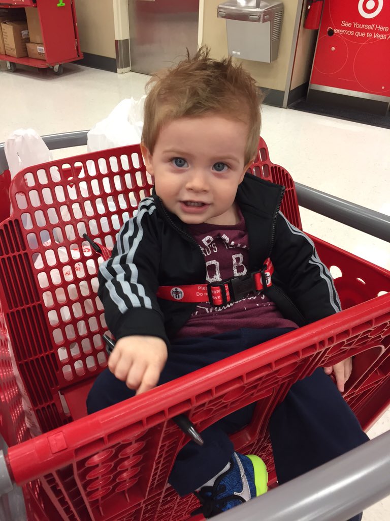 Thankful for my little shopping buddy today!! 🎯 <a href="/Target/">Target</a> #lilmangray