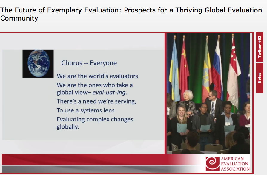ThinkEval's tweet photo. What an amazing closing plenary! Thx! #OMGMQP @MQuinnP #eval2015 #eval15 #exemplaryeval #AEAPlenary @AEAPlenary2016 https://t.co/KNX3leOM7w