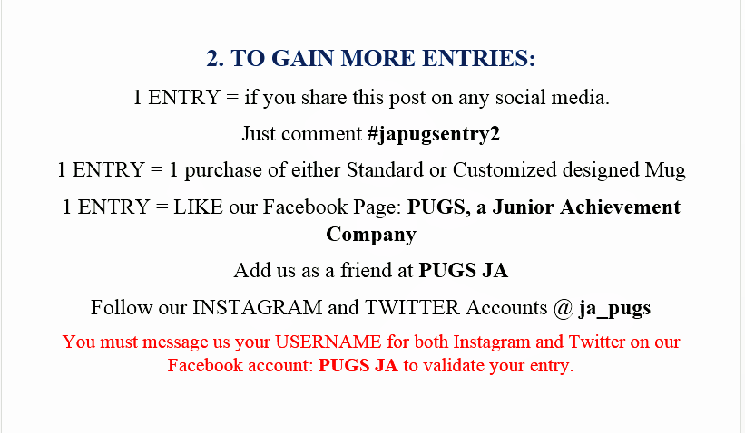 ja_pugs's tweet photo. Enter our giveaway for a chance to win a FREE GAS!
#jaguam https://t.co/PEyRUPmPzU