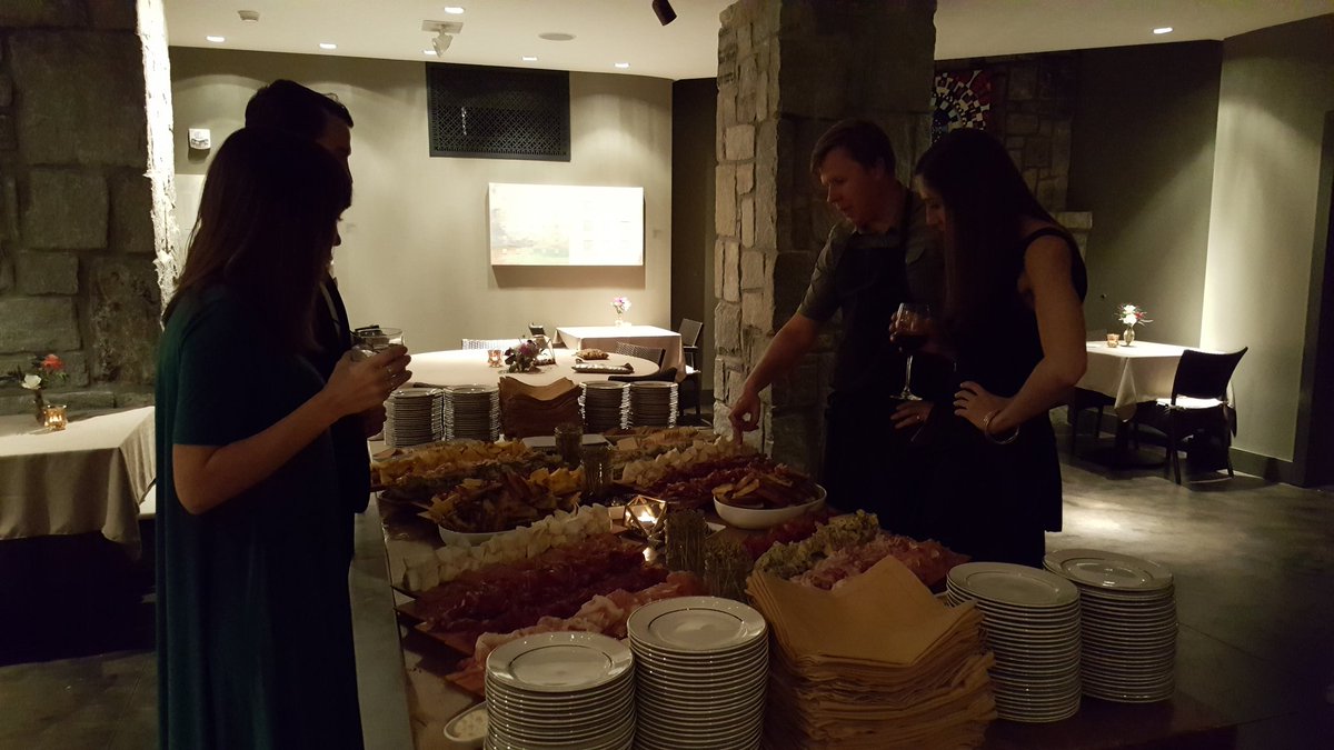 Chef <a href="/GregoryMcPhee/">Gregory McPhee</a> makes it out of the kitchen to talk about the massive meat and cheese display at this wedding!