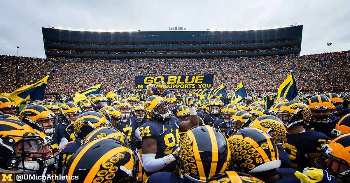 UMichAthletics's tweet photo. We’re proud to be MICHIGAN. We had an exciting regular season with a bright future. 

Like we always say, #GoBlue! https://t.co/z7fkr24Snb
