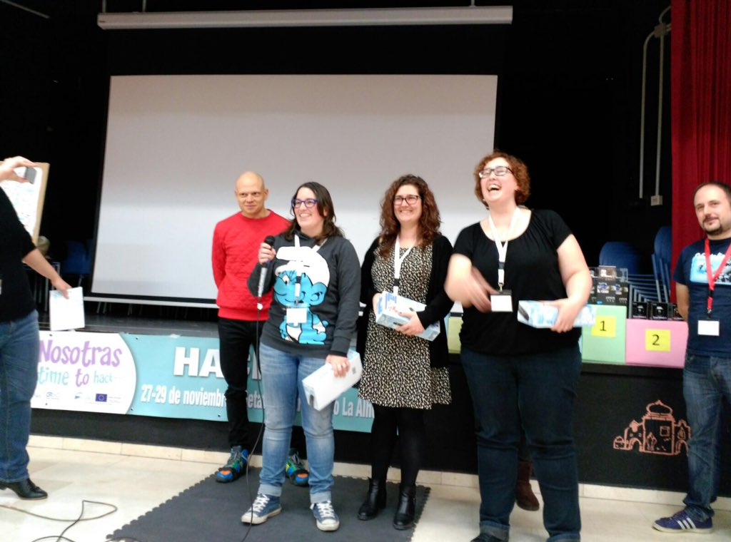 Time2HackGetafe's tweet photo. ¡Vamos con los adultos! 3er puesto 'Getafe para vivir'. #connosotras #itstimetohack https://t.co/G08ZRTZo2K