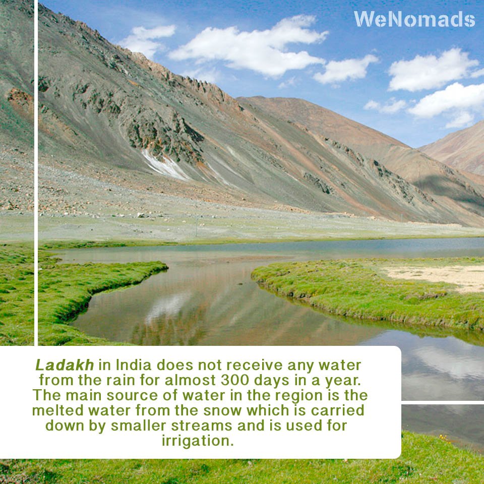 WeNomadsTrips's tweet photo. #TravelTrivia- #DidYouKnow #Ladakh https://t.co/KLFVFc7Frw