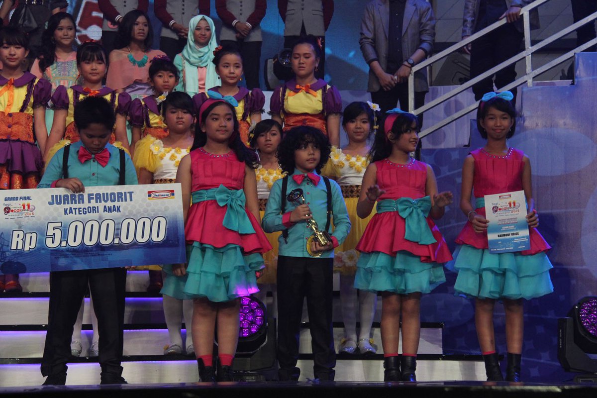 SELAMAT UNTUK JUARA FAVORIT FOGI11 2015.
KATEGORI ANAK - HARMONY VOICE ( MEDAN ) CC @IndosiarID