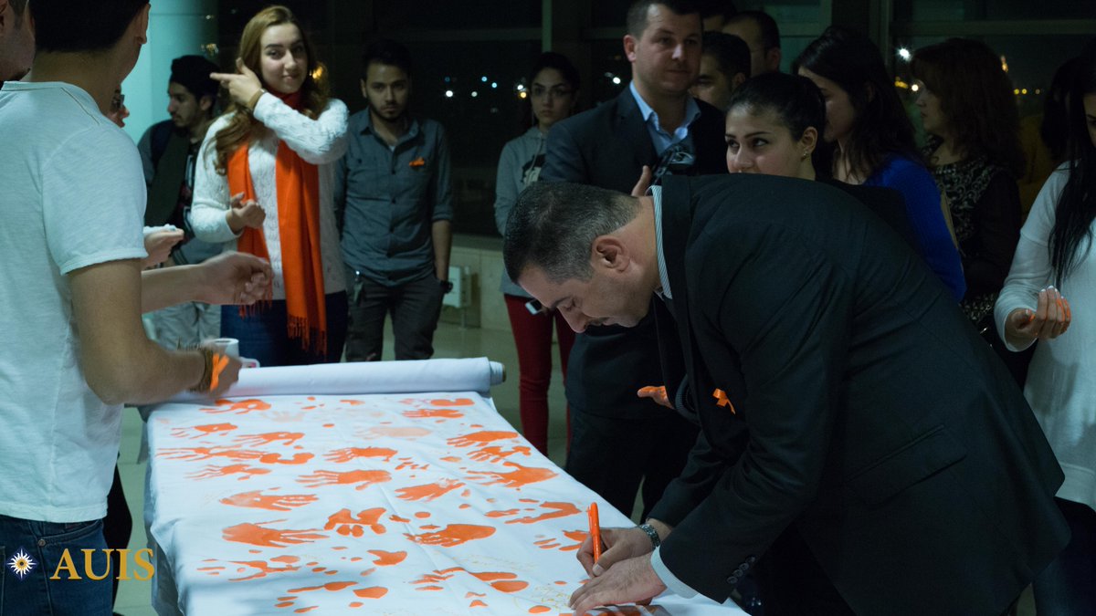 auisofficial's tweet photo. #AUIStudents will hold a rally to support #orangetheworld campaign. #AUISCommunity,  come join in! #auisgoesorange https://t.co/NXTWZyHuvi