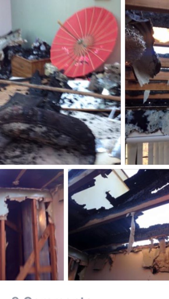 WishyWard's tweet photo. @TheEllenShow - this is my brother house it caught fire and with 2 kids they lost everything - need help-info DM https://t.co/wANtBA2qEC
