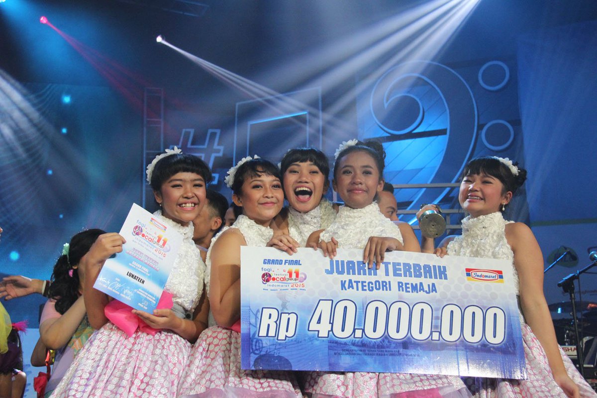 SELAMAT UNTUK JUARA TERBAIK FOGI11 2015.
KATEGORI REMAJA - LUNA TEEN ( JAKARTA ) CC @IndosiarID