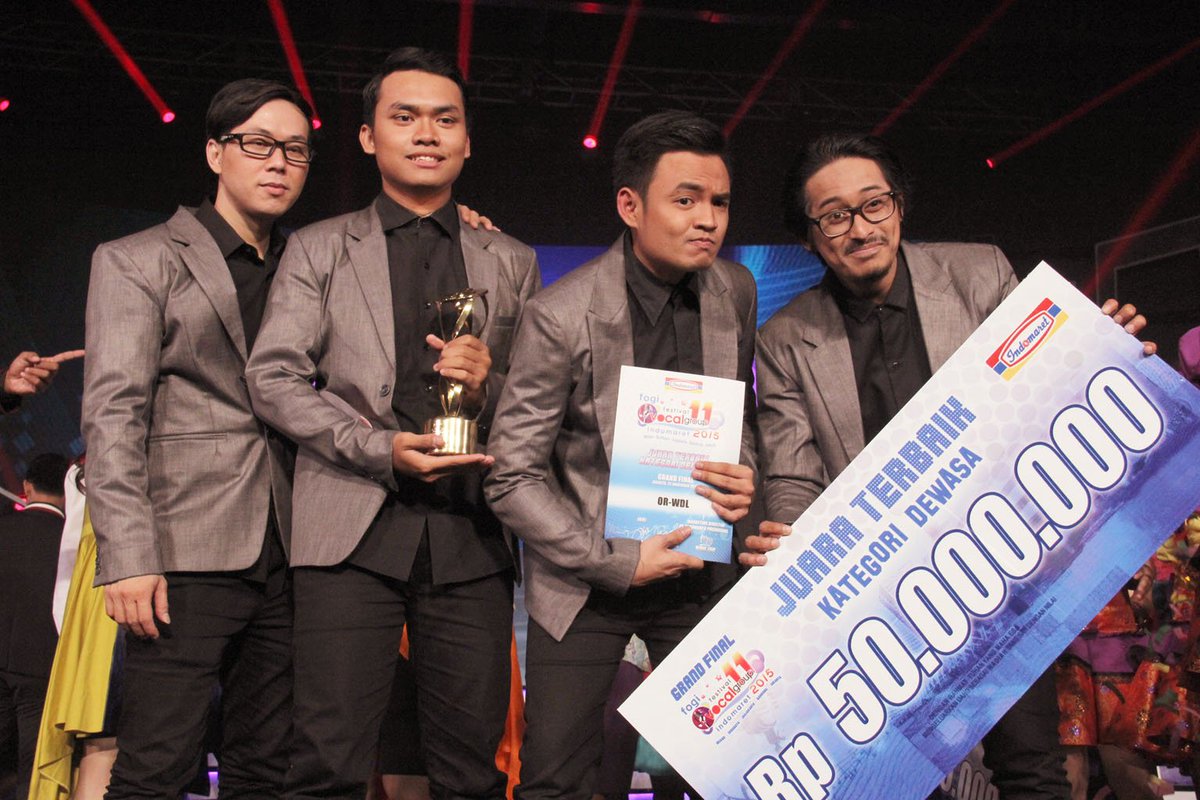 SELAMAT UNTUK JUARA TERBAIK FOGI11 2015.
KATEGORI DEWASA - OR. WDL ( SURABAYA ) CC @IndosiarID