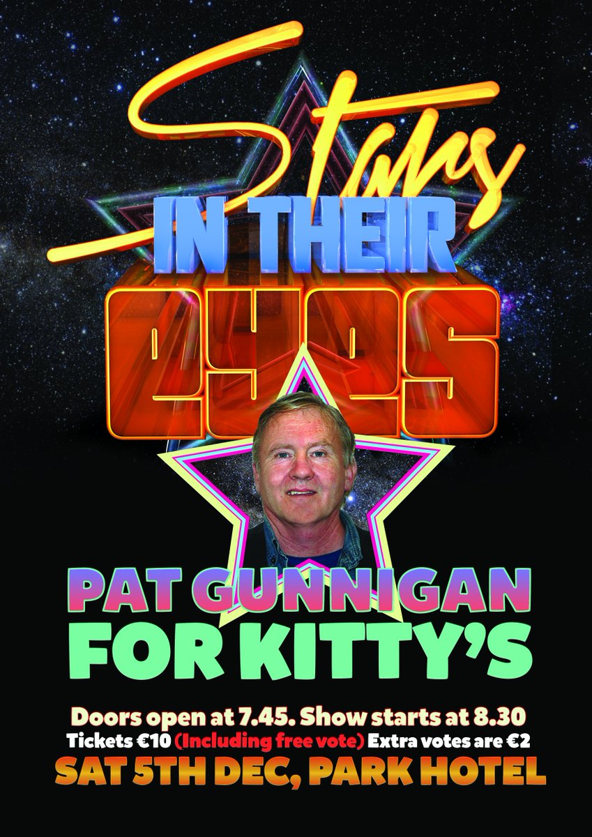 Pat Gunnigan singing 4 #Kittys
STARS IN THEIR EYES The Park Hotel #Kiltimagh #Mayo
facebook.com/events/1065738…