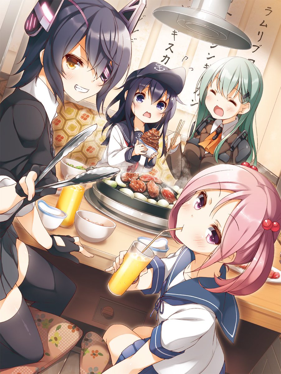 暁(艦これ) ,漣(艦これ) ,天龍(艦これ) 「いい肉いっぱい食べさせるよ! #pixiv  」|ユメのオワリ//c102日曜日東ワ41aのイラスト