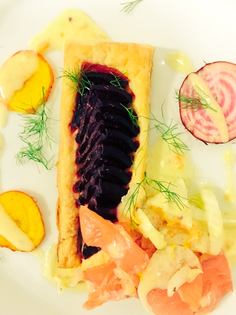Vanessa Marx (@vanessajaynem) on Twitter photo Beetroot tarte, trout, fennel, orange & yoghurt dressing paired with #HillockWines Blanc de Noir <a href="/Savages_PE/">Savages Fine Food PE</a> Beetroot tarte, trout, fennel, orange & yoghurt dressing paired with #HillockWines Blanc de Noir <a href="/Savages_PE/">Savages Fine Food PE</a>