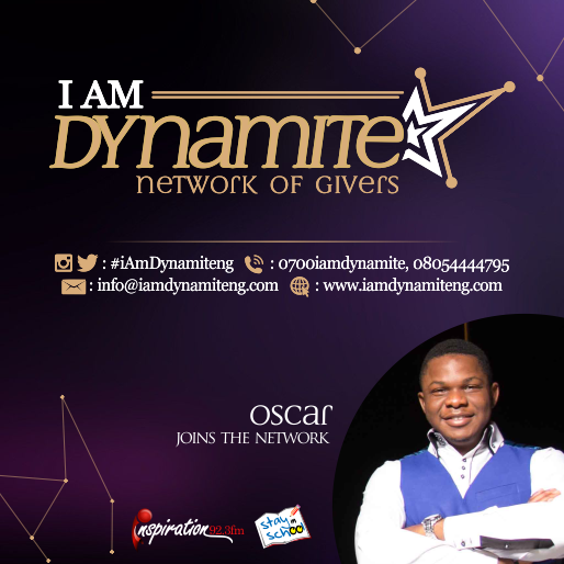 IFM923's tweet photo. #iAmDynamiteNg Are you? Join the #NetworkOfGivers, // @titithedynamite cc @oscarinthecity https://t.co/XG0fjSGkyj