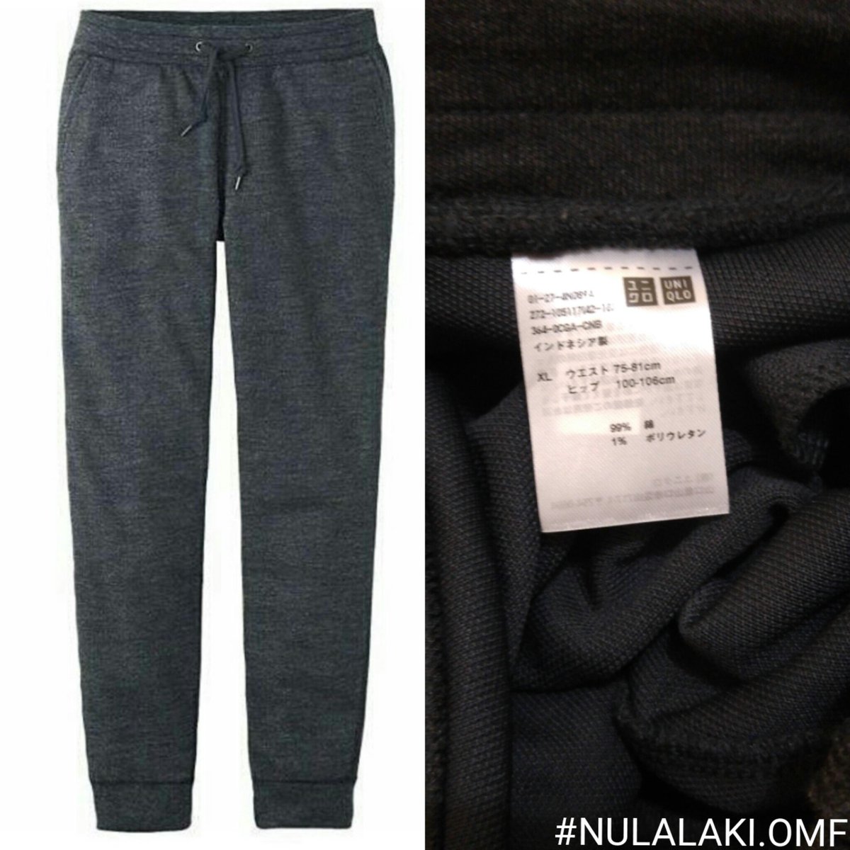 nulalaki's tweet photo. UNIQLO JOGGER PANTS DARK GREY

Price only: IDR 119.000

Contact 
IG : @nulalaki.omf
Line : nulalaki
Bbm : 238D9B3B https://t.co/PUdLy9rAAJ